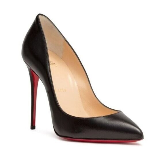 Christian Louboutin Black Nappa Leather Pigalle Follies Pumps 100mm 39.5 - Picture 16 of 16